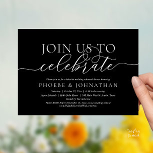 Join Us To Celebrate, Wedding Rehearsal Dinner Invitation