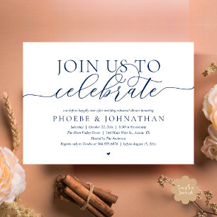 Join Us To Celebrate, Wedding Rehearsal Dinner Invitation