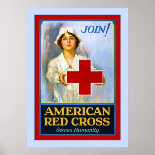 Join  Vintage Nurse World War 1 Poster