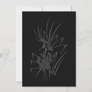Joined Abstract Tribal Tattoo Art Thank You Card