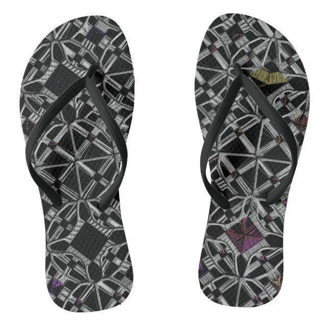 Joined at the Crossroads Thongs Flip Flops (Footbed)