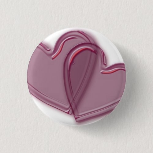 Joined Hearts Pinback Button