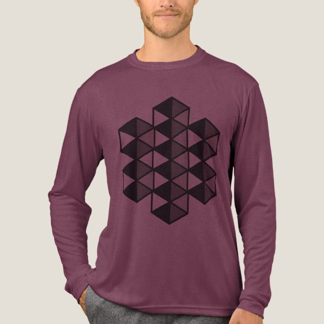 Joined Triangles Tri-blend Shirt (Front)
