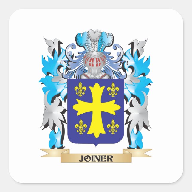 Joiner Coat of Arms - Family Crest Square Sticker (Front)