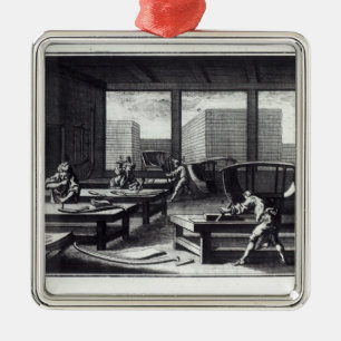 Joiner's workshop metal ornament