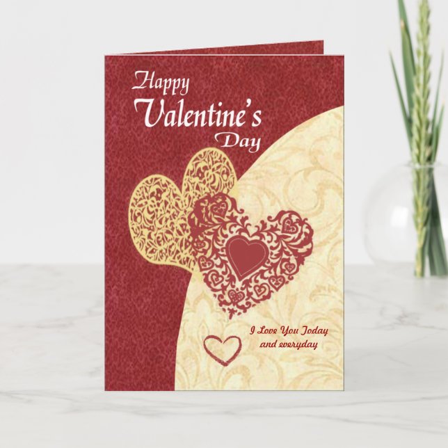 Joining Hearts Valentine Card (Front)