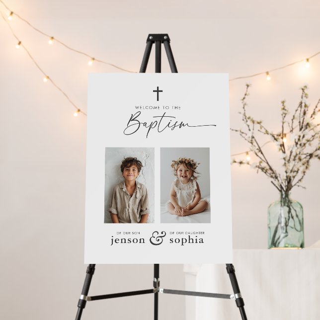 Joint Baptism 2 Photo Foam Board (In Situ (Stand))