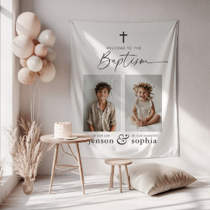 Joint Baptism 2 Photo Tapestry