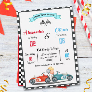 joint birthday party invitations for siblings