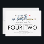 Joint Birthday Party - Let's Par-tee - Golf Theme Invitation<br><div class="desc">Joint birthday invitation for siblings or friends. Perfect for your golf loving kiddos!</div>