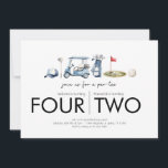 Joint Birthday Party - Let's Par-tee - Golf Theme Invitation<br><div class="desc">Joint birthday invitation for siblings or friends. Perfect for your golf loving kiddos!</div>