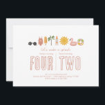 Joint Birthday Party - Summer Themed Invitation<br><div class="desc">Joint birthday invitation for siblings or friends.  Perfect for your pool party or beach themed party!</div>