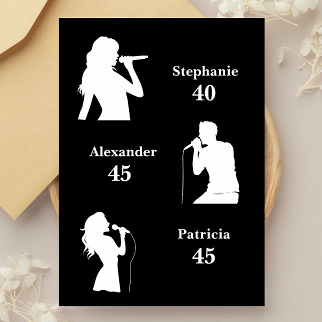 Joint Birthday Triple the Fun Minimalist Black Invitation (Creator Uploaded)