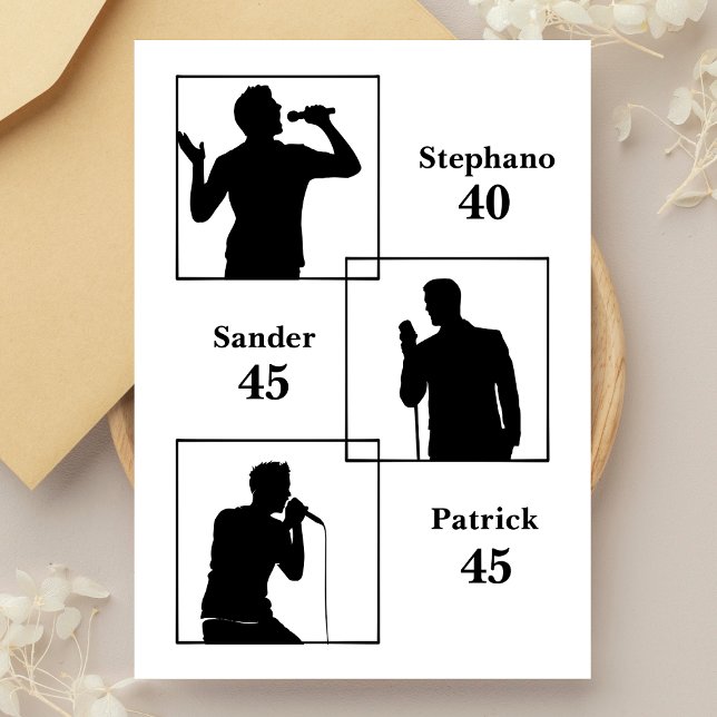 Joint Birthday Triple the Fun Minimalist White Invitation (Creator Uploaded)