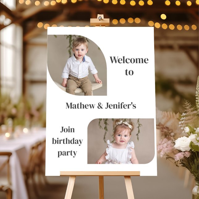 Joint Birthday Welcome Sign (Creator Uploaded)