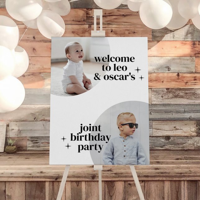 Joint Boys Birthday Arches Foam Board (Creator Uploaded)