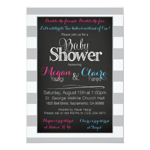 chalkboard baby shower invitations