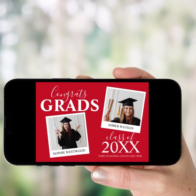 Joint Graduation | 2 Photo Invitation (Front Digital)
