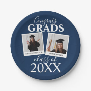 Joint Graduation   2 Photo Paper Plates