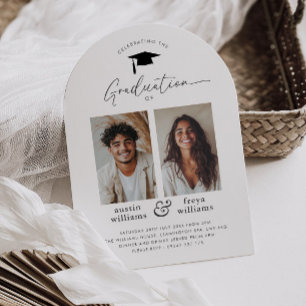 Joint Graduation Party 2 Photo Arch Invitation