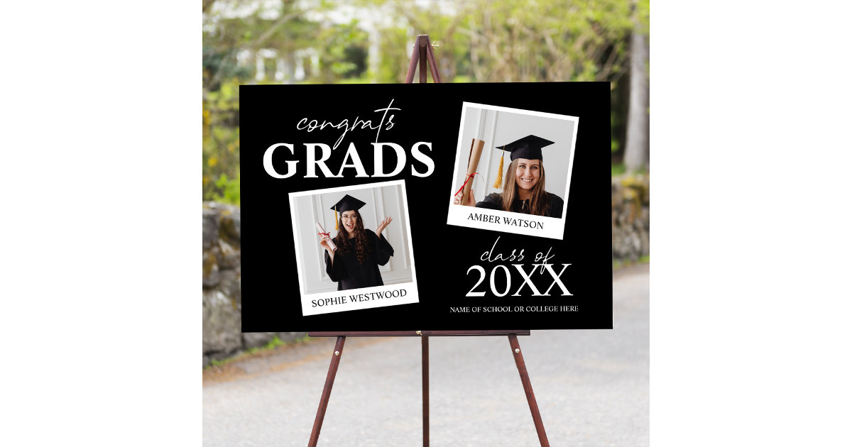Joint Graduation Party 2 Photo Foam Board Zazzle