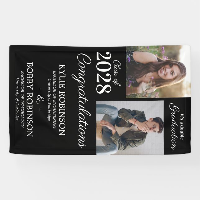 Joint Graduation Party Banner (Horizontal)