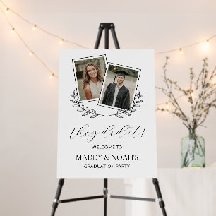 Joint Graduation Party Welcome Sign