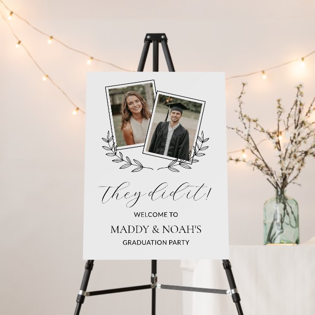 Joint Graduation Party Welcome Sign (In Situ (Stand))