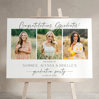 Joint Graduation Party Welcome Sign Template, Prin