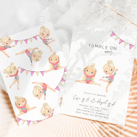 Joint Gymnastics Birthday Invitation