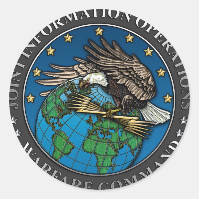 Joint Information Operations Warfare Center Classic Round Sticker (Front)