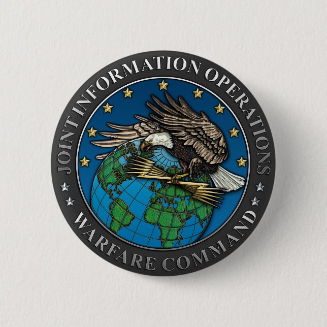 Joint Information Operations Warfare Center Pinback Button (Front)