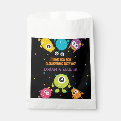 Joint Monster Birthday Party Favor Bag