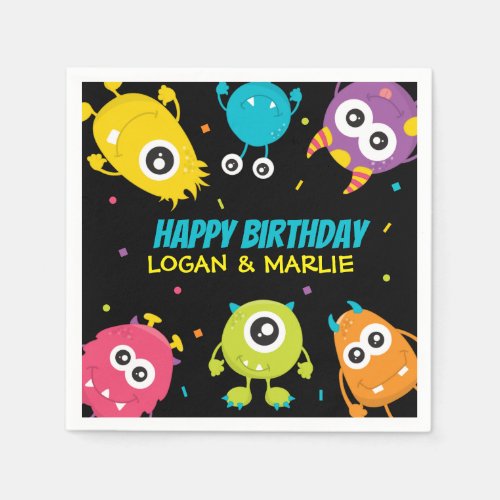 Joint Monster Birthday Party Napkins