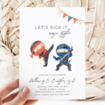 Joint Ninja Birthday Invitation | Karate Party