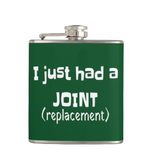Joint Replacement Humor Funny Novelty Flask
