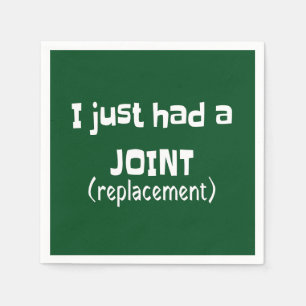 Joint Replacement Humor Funny Novelty Napkins