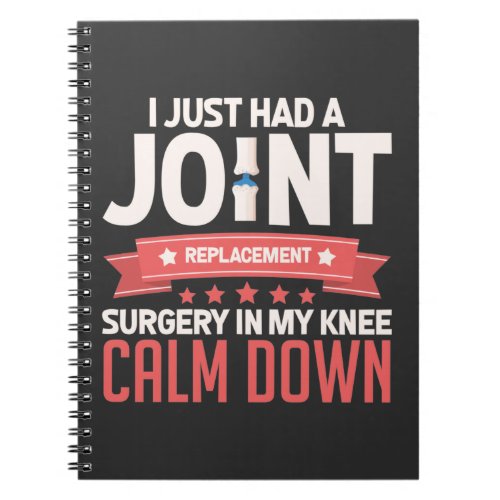 Joint Replacement Surgery Knee Recovery Get Well Notebook