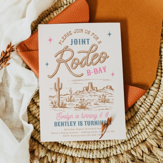 Joint Rodeo Birthday Invitation (Creator Uploaded)