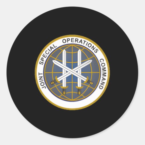 Joint Special Operations Comd Jsoc Military Classic Round Sticker