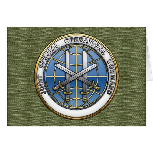 Joint Special Operations Command Cards (Front Horizontal)