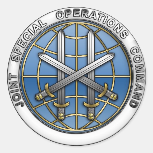 Joint Special Operations Command Classic Round Sticker (Front)