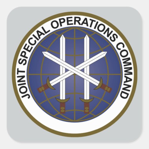 Joint Special Operations Command  JSOC Square Sticker