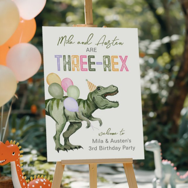 Joint Three-Rex Party Welcome Sign (Creator Uploaded)