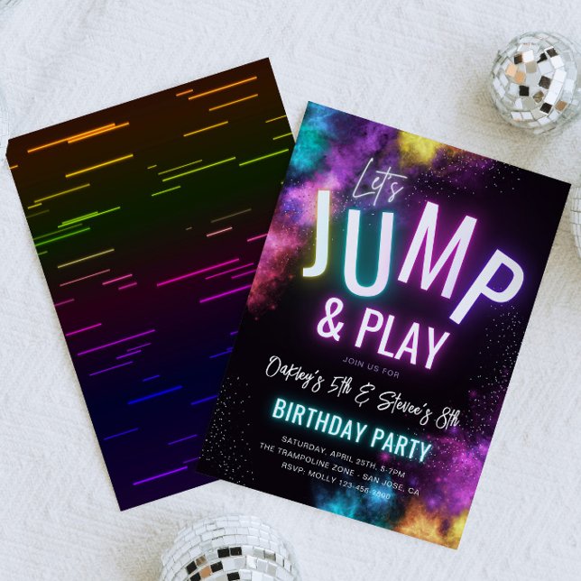 Joint Trampoline Party Invitation (Creator Uploaded)