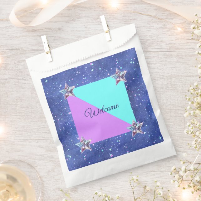  Joint twin space birthday party  Boy Girl Favor Bag (Clipped)