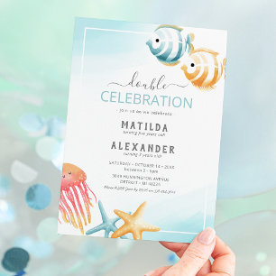Joint Under the Sea Birthday Invitation