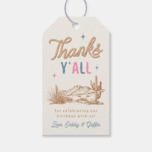 Joint Western Birthday Favor Tags
