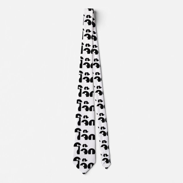 Jok (Thai Rice Porridge / Congee) Pun Wordplay Neck Tie (Front)