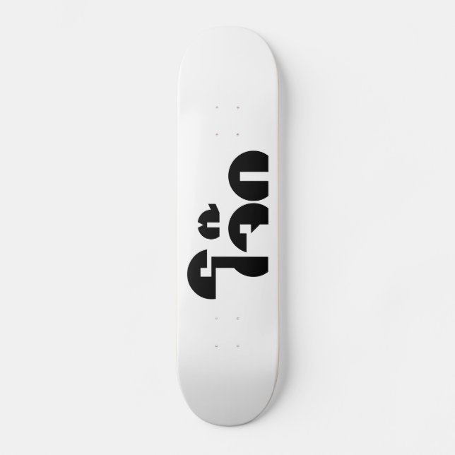 Jok (Thai Rice Porridge / Congee) Pun Wordplay Skateboard (Front)
